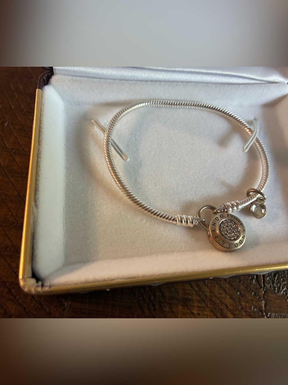 Pandora Silver Pavé Mouse Charm Bracelet - Picture 2 of 3